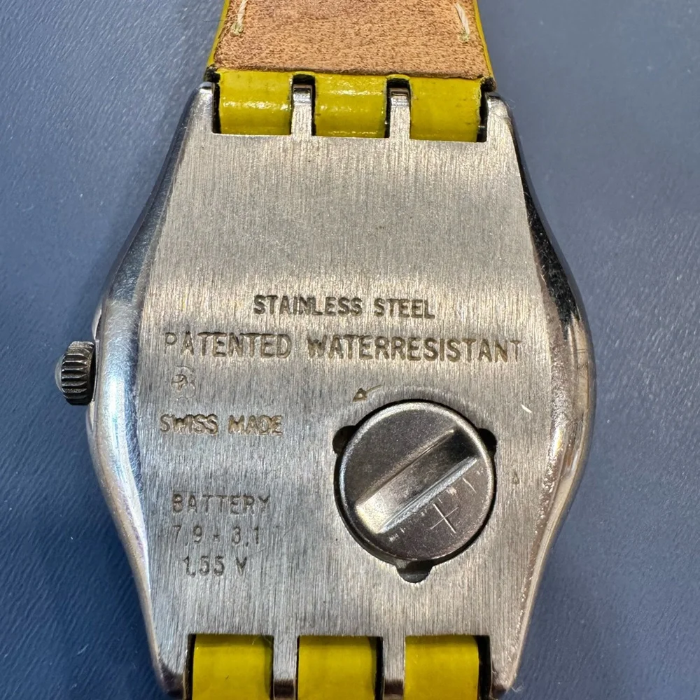 Swatch Watch Pistacchio 1996 Irony Medium Swiss Made Quartz New Battery